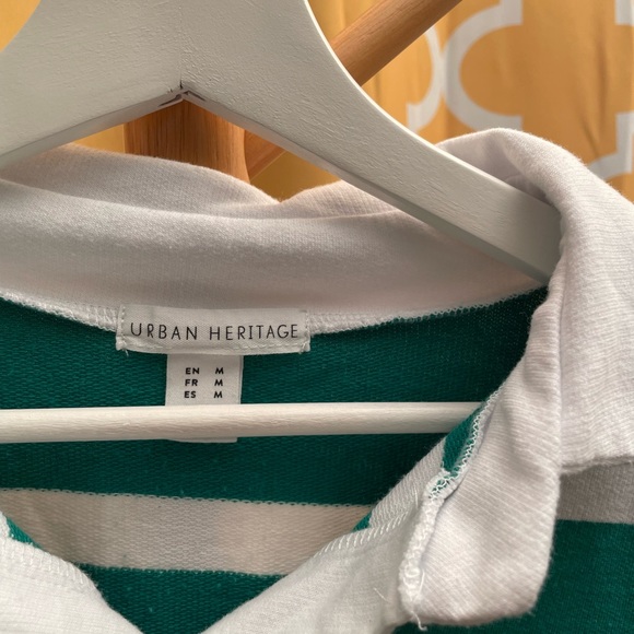 Green and white striped shirt - Picture 2 of 2